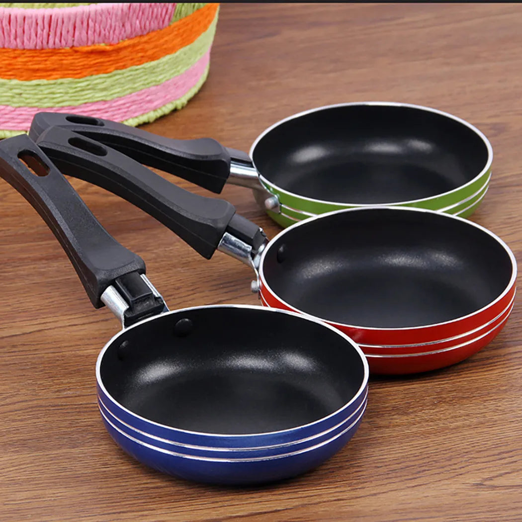Mini Non-Stick Frying Pan – 12cm/14cm/16cm Stainless Steel Frypan for Eggs, Snacks & Single Servings