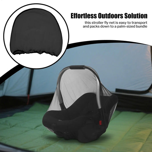 Fly Net For Baby Fly Netting For Stroller Baby Fine Mesh Elastic Barrier With Storage Bag For Cradles Bassinets Car Seats Urban