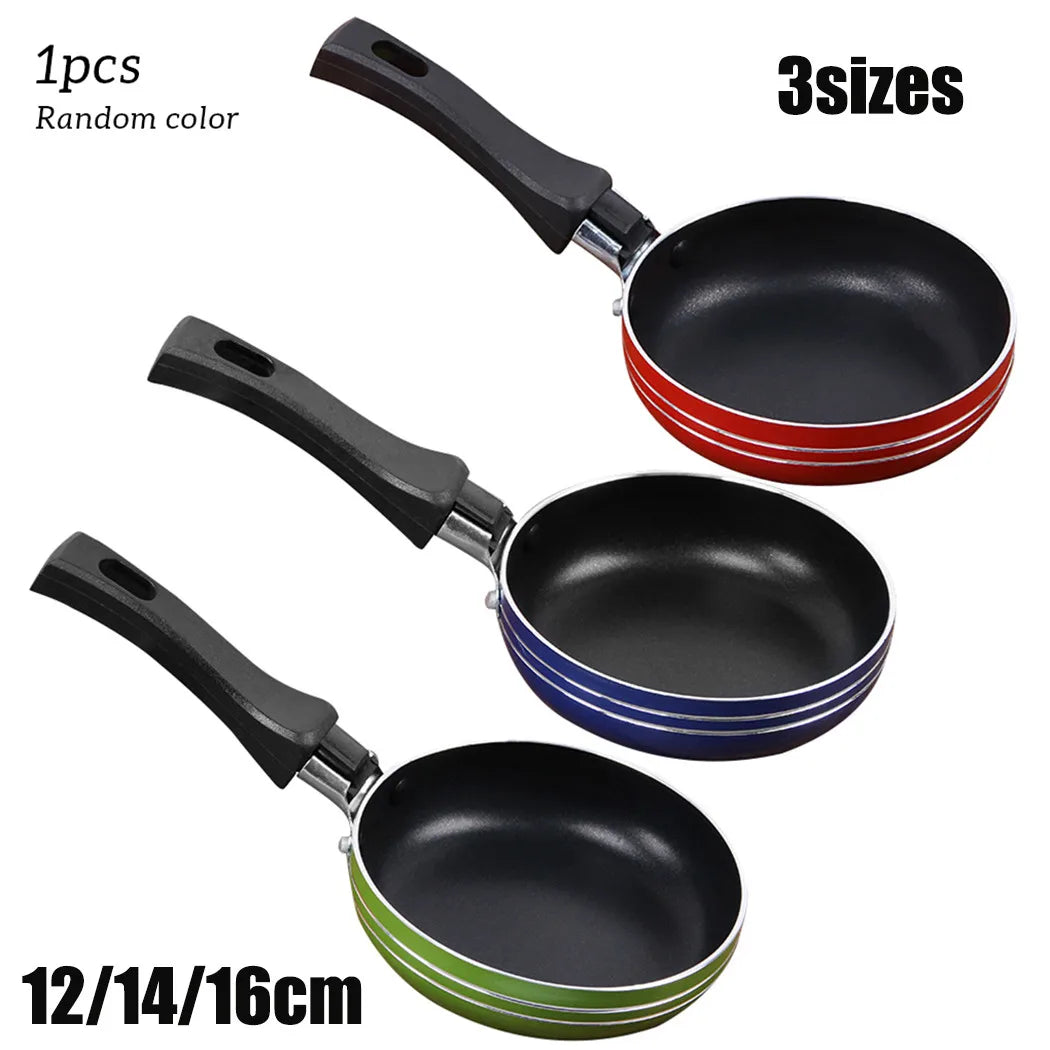 Mini Non-Stick Frying Pan – 12cm/14cm/16cm Stainless Steel Frypan for Eggs, Snacks & Single Servings