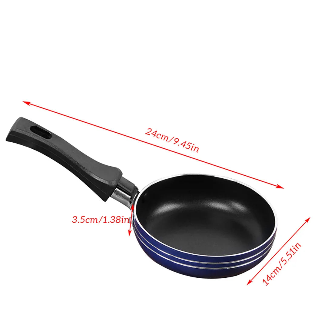 Mini Non-Stick Frying Pan – 12cm/14cm/16cm Stainless Steel Frypan for Eggs, Snacks & Single Servings