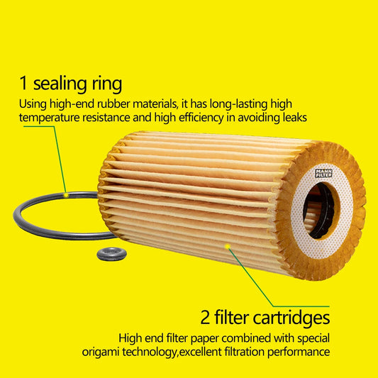 MANN FILTER HU 7025 Z Oil Filter For BENZ GL350 ML320 R300 GLE300 M276 Original Excellent Cleaning 276 180 00 09