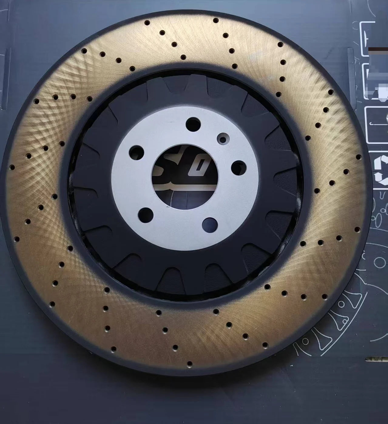 Front Brake Disc Rotor for Audi A6 A7 A8 Q7 ETRQ8 4KE615301