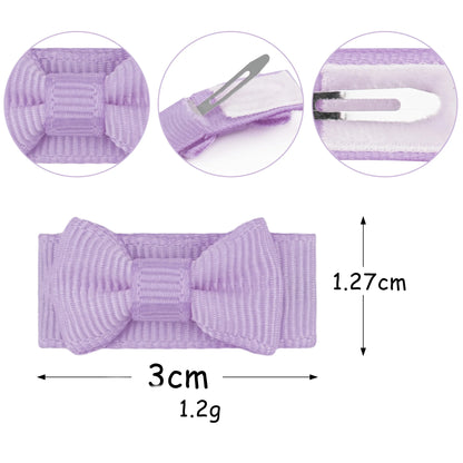 مجموعة مشابك شعر للأطفال مكونة من 20 قطعة - دبابيس شعر ناعمة من الزغب لحديثي الولادة، إكسسوارات شعر أميرات آمنة للفتيات