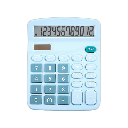 12-Digits Electronic Calculator – Solar & Battery Dual Power Supply Calculator for Home, Office, School & Financial Accounting