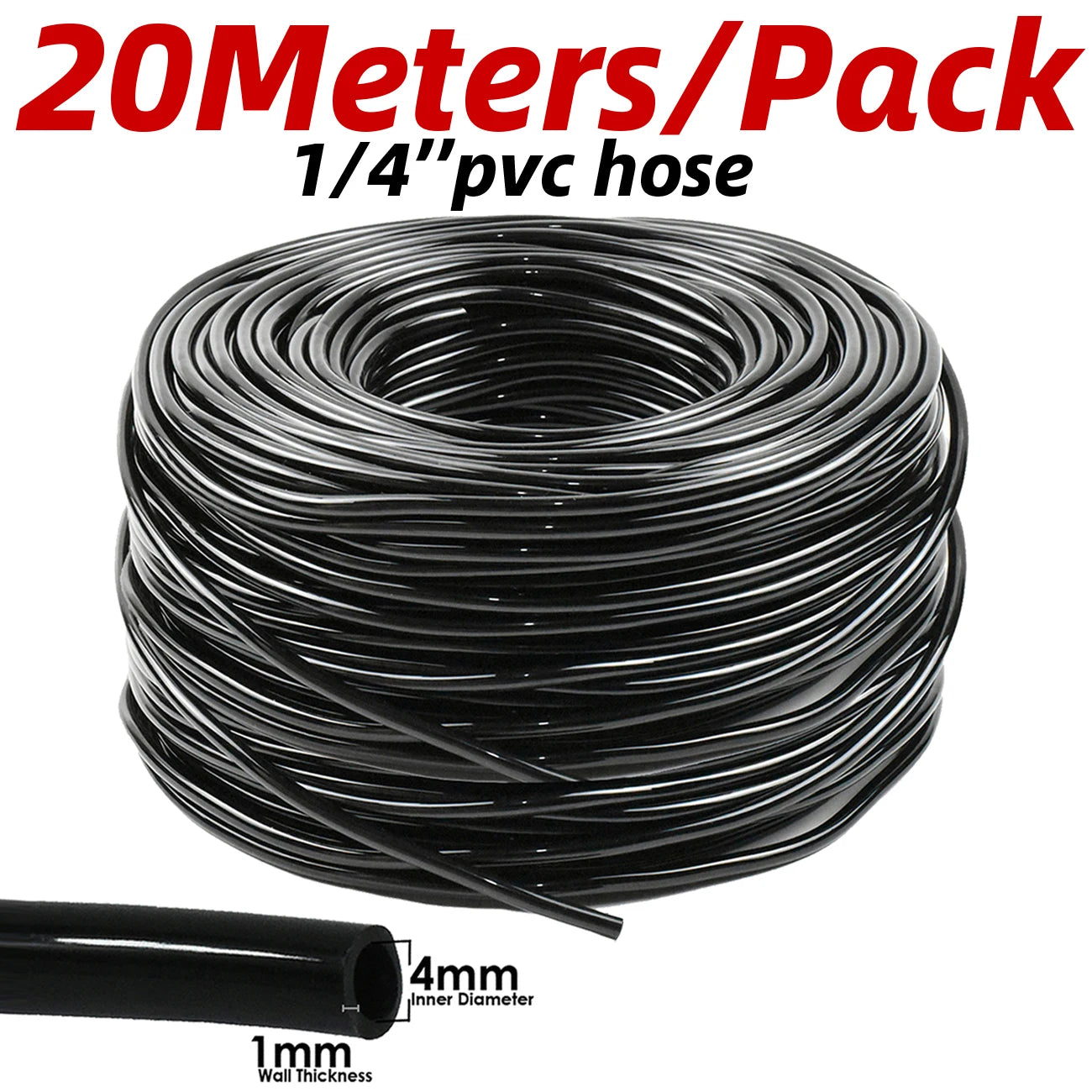 وصلات الري بالتنقيط ذات الأسنان 4/7 مم - وصلات خراطيم الأنابيب 1/4 بوصة للحدائق والمروج وأصص الزهور (1-50 قطعة)