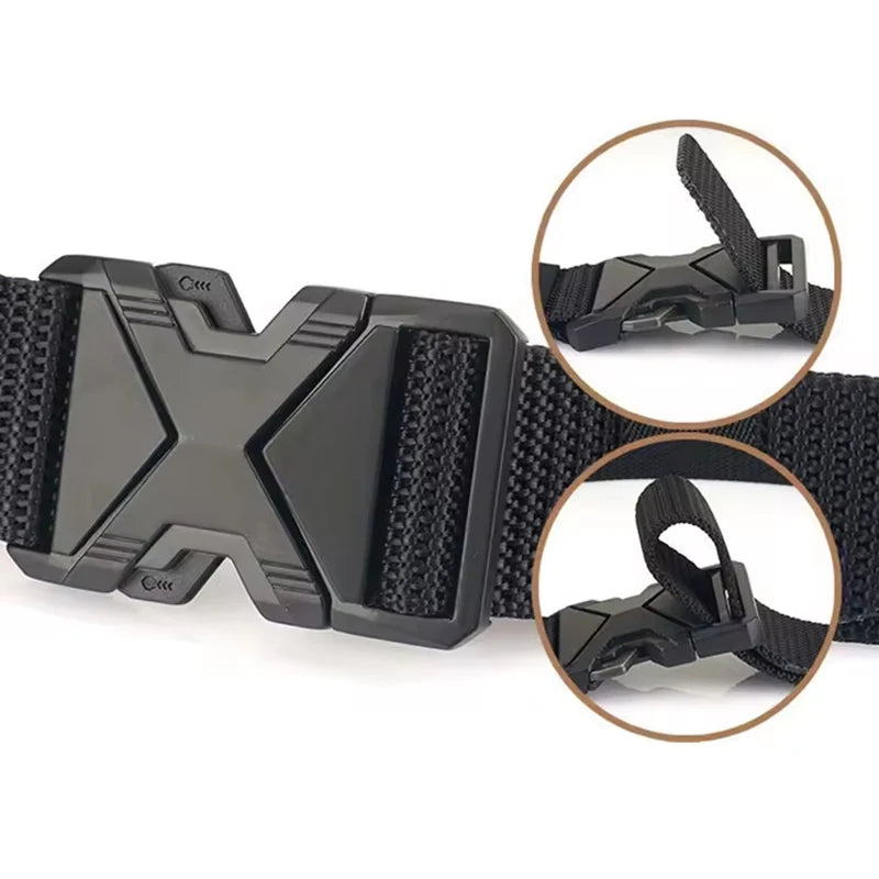 Men’s Tactical Sports Belt – Adjustable Quick Release Belt for Outdoor Training, Hiking & Mountaineering