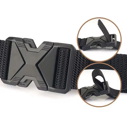 Men’s Tactical Sports Belt – Adjustable Quick Release Belt for Outdoor Training, Hiking & Mountaineering