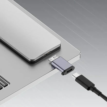 محول Micro B USB 3.0 ذكر إلى النوع C أنثى، موصل للقرص على محرك أقراص ثابتة خارجي، كابل 