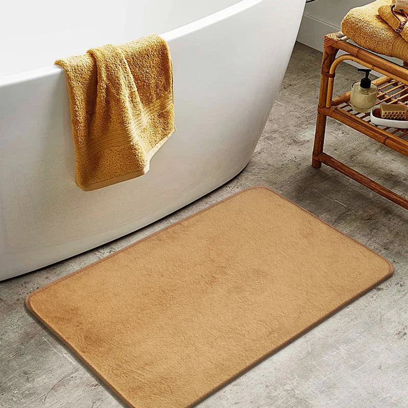 VIAKAM Simple Absorbent Door Mat – Soft Non-Slip Bathroom Entry Rug