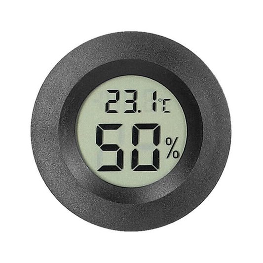 Mini Round Electronic Hygrometer – LCD Temperature & Humidity Meter for Indoor Use, Home & Office