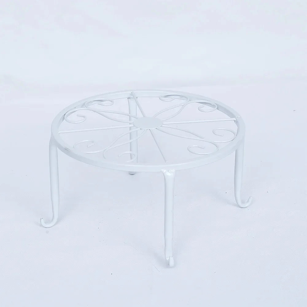Retro Wrought Iron Potted Plant Standing Flower Pot Shelf Display Stand Garden Plant Flower Stand Balcony Home Decoration Stand