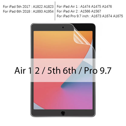 واقي شاشة غير لامع لأجهزة iPad Air 5 و4 و3 و2 و9.7 و10.5 (إصدار 2021) يشبه واقي الشاشة الورقي Pro 11 و12.9 (إصدار 2022) و10.2 (الجيل الثامن والتاسع والعاشر) وMini 6. 