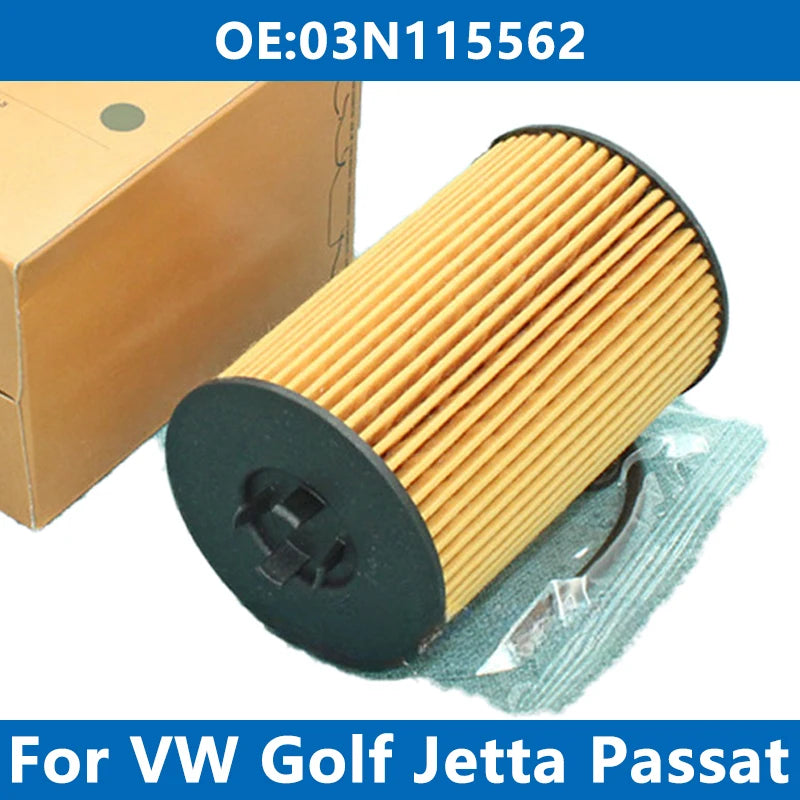 فلتر زيت سيارة 03N115562 (1/6/10 قطع) لسيارات فولكس فاجن جولف 7، جيتا 4، باسات B8، تيجوان، شاران، كادي كرافتر، سكودا أوكتافيا، سيات 1.6 و2.0TDI 
