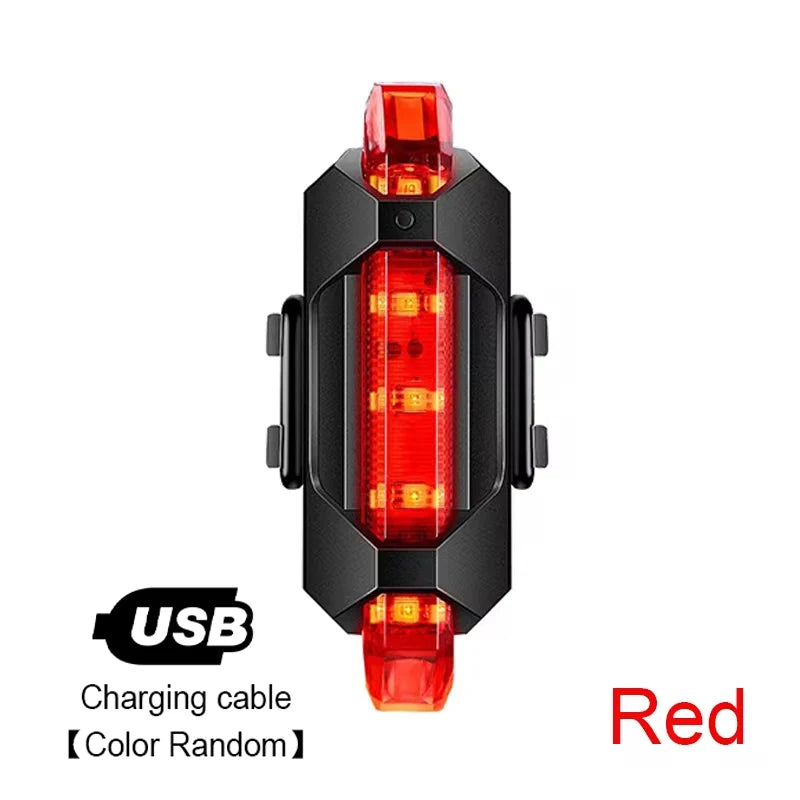 Bike Light Set Front and Rear – USB Rechargeable Bicycle Safety Lights with 3 Modes