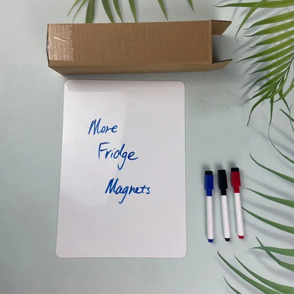 A3 + A4 Magnetic Dry Erase Board Set – Flexible Refrigerator Whiteboard with Markers