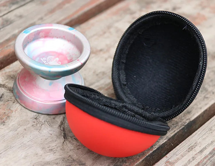 Professional YoYo Carrying Case – Smooth Velvet Belt Key Ring Bag for Yoyos Under 44.5x57mm
