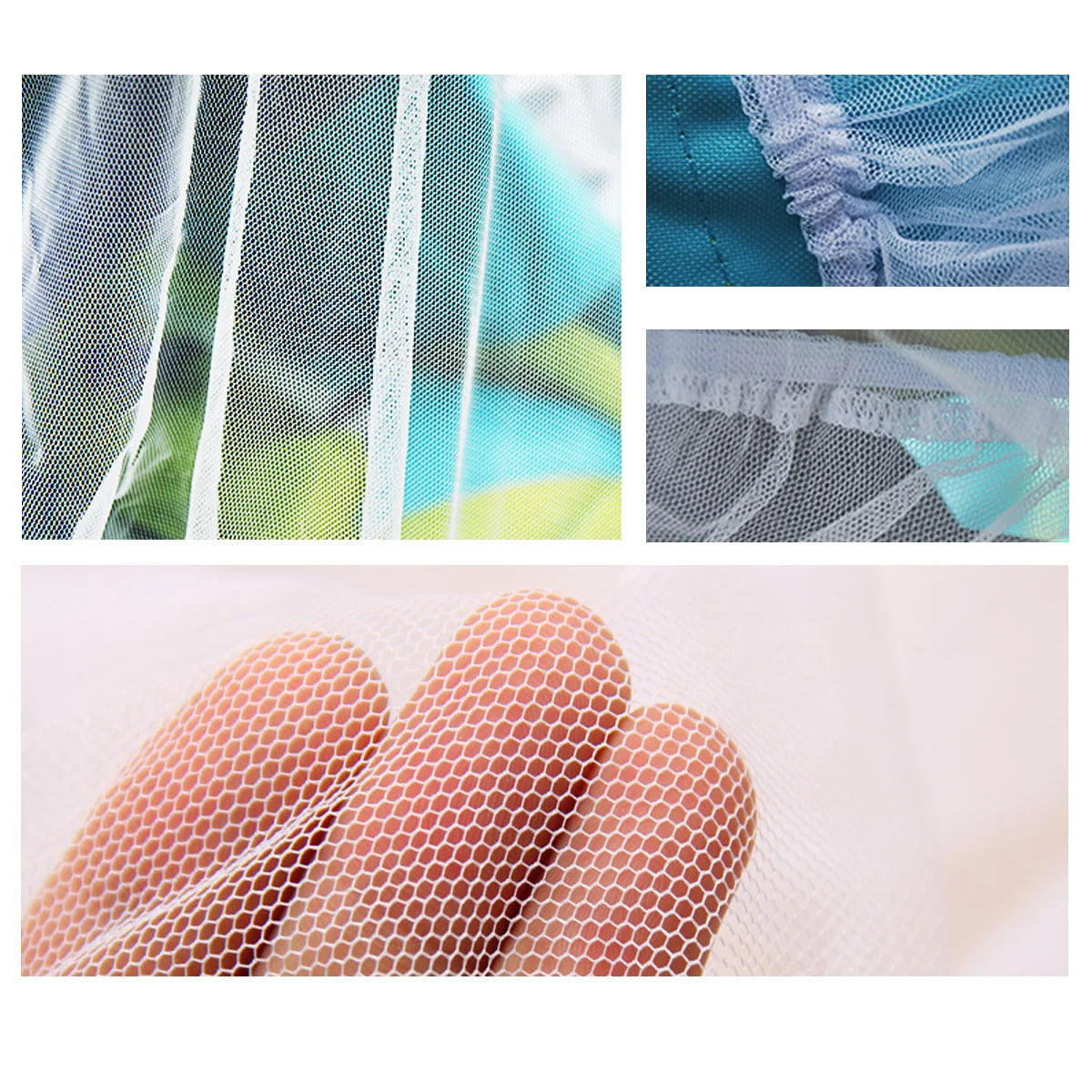 Baby Stroller Mosquito Net Pink Elastic Bug Cover Protects Infant from Bees Wasps Flying Insects Cradle Mesh