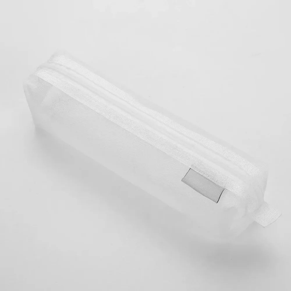 مقلمة شبكية - حافظة أقلام شفافة لتنظيم اللوازم المدرسية والمكتبية