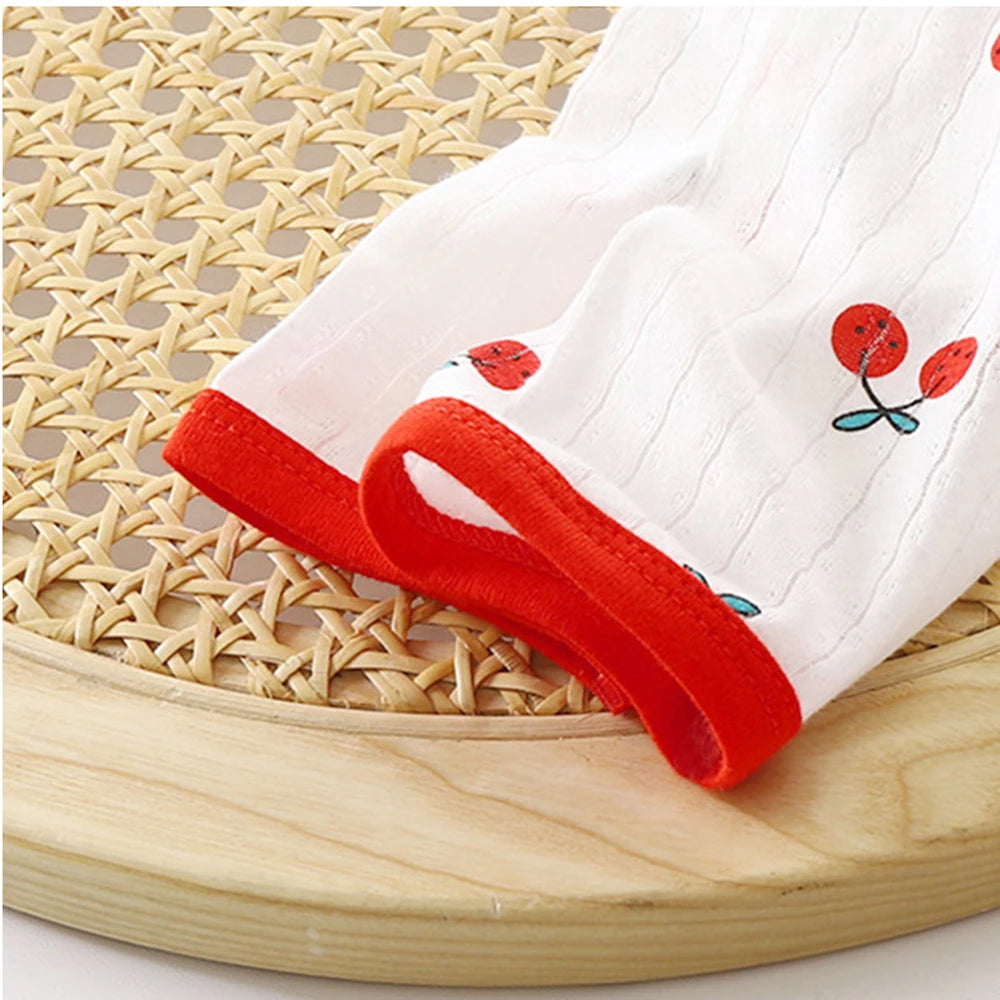 طقم بيجاما للأطفال مكون من قطعتين - ملابس نوم قطنية بأكمام طويلة برسومات كرتونية للأولاد والبنات 