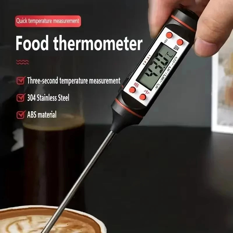 Kitchen Digital Food Thermometer – Electronic Probe for Meat, Grill, BBQ & Baking