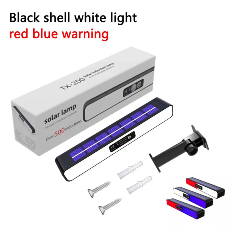 مصباح شمسي بقوة 15000 لومن مزود بمستشعر حركة - مصباح شمسي خارجي مقاوم للماء بمعيار IP65 للحدائق والشوارع والجدران 