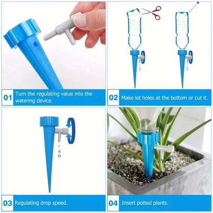 Automatic Drip Irrigation Spike System – Self-Watering Device for Flower Pots, Gardens & Greenhouses