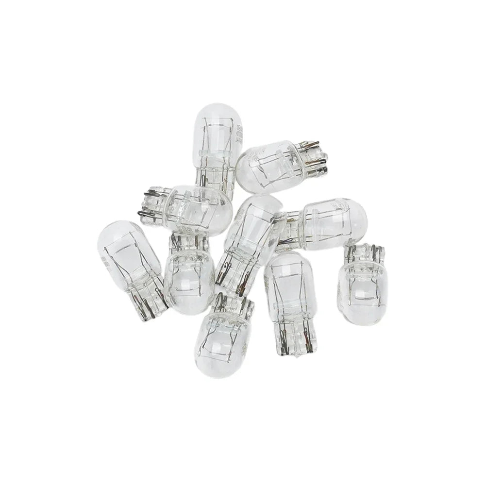 10PCS T20 7443 1891 21/5W Clear Glass Turn Signal Stop Brake Tail Light Bulbs Lights Turn Stop Signal Brake Tail Light Bulbs
