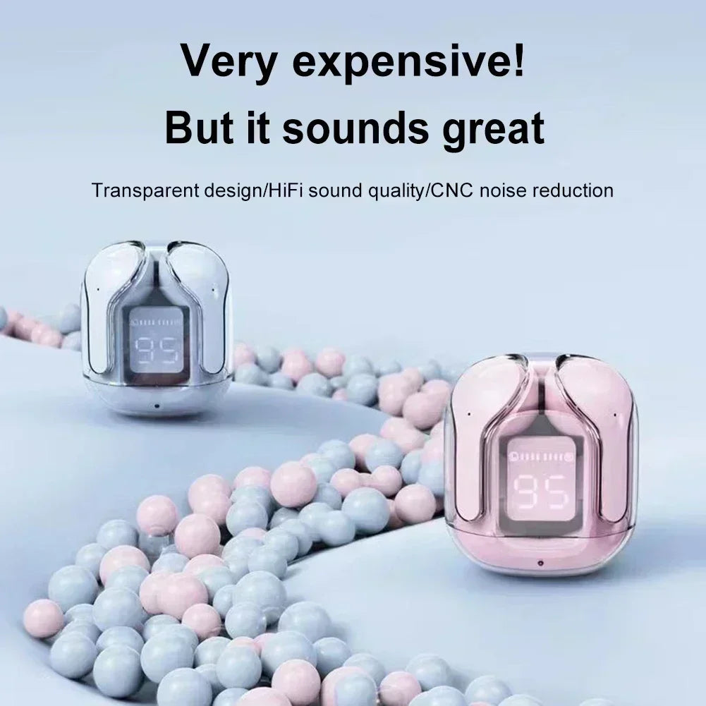 CY-T2 Wireless Mini Earbuds – Bluetooth 5.3 TWS Headset with LED Power Display