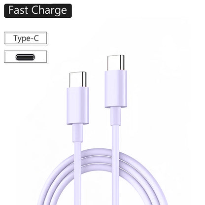 VIKEFON USB C Cable to USB C 60W Fast Charging Charger Cable Supports Fast Charging For iPhone 16 15 Samsung Xiaomi Huawei etc