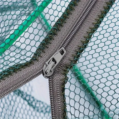 Foldable Hexagon Fishing Trap Net – 6-Hole Mesh Cage for Minnow, Crab, Shrimp & Crawdad Catching