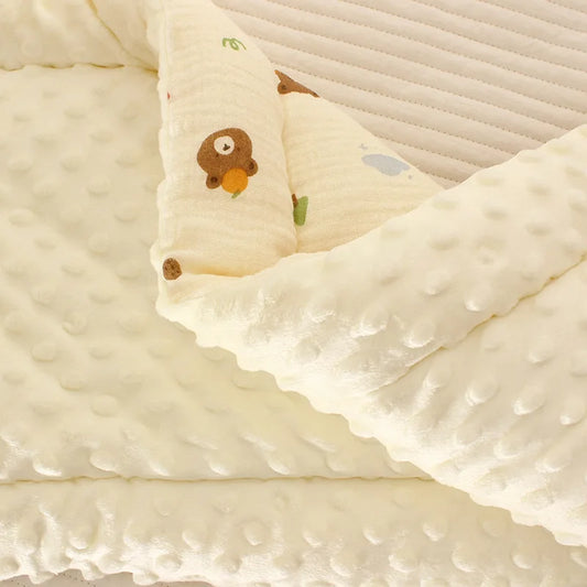 Double-Sided Baby Crib Mattress Pad – Thick Cotton Toddler Bed Cushion for Cradle & Stroller