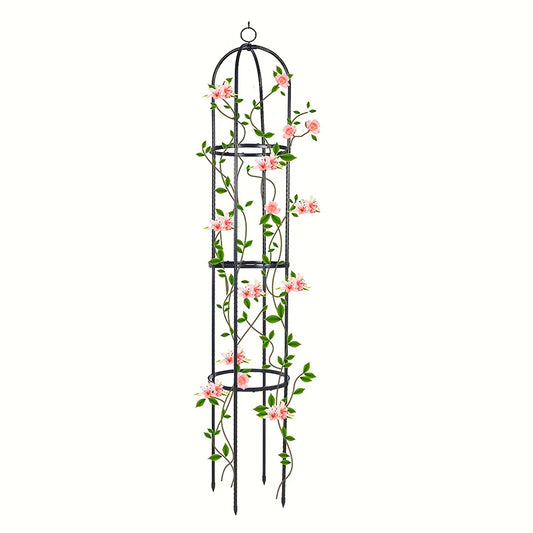 1pcs Metal Garden Trellis Plant Support Climbing Vines Flowers Stands Adjustable Height High-quality Outdoor Yard Decor Props