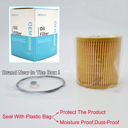Engine Oil Filter For Alpina B3 B4 BMW 1 3 5 Series 325i 328i 330i 525i 530i 535i X3 X5 E90 E91 E92 E93 11427541827 11427953129