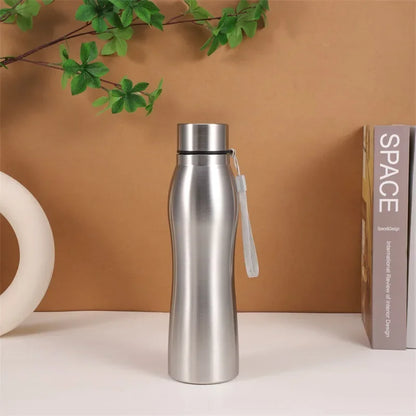 1000ml Stainless Steel Sports Water Bottle – Durable Single-Layer Metal Flask for Camping & Gym
