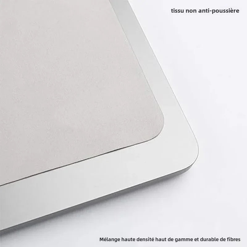 غطاء لوحة مفاتيح ماك بوك وقطعة قماش لتنظيف الشاشة - بطانية كمبيوتر محمول مقاومة للغبار مصنوعة من الألياف الدقيقة (موديلات برو 13/15/16 بوصة)