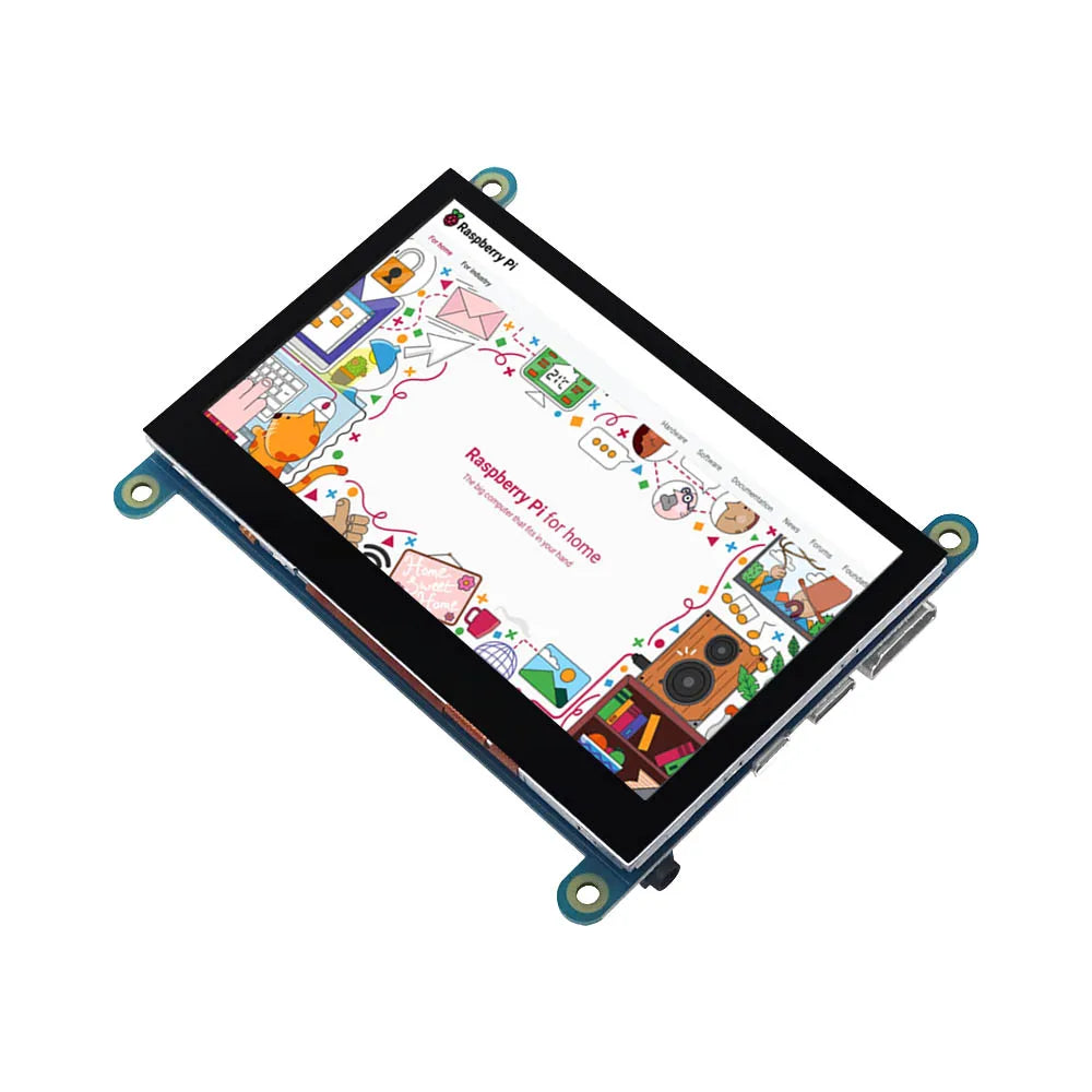 4.3 Inch USB Touch Control HDMI LCD Display Capacitive Touch Screen Panel 800*480 5 Point Touch IPS Monitor For Raspberry Pi