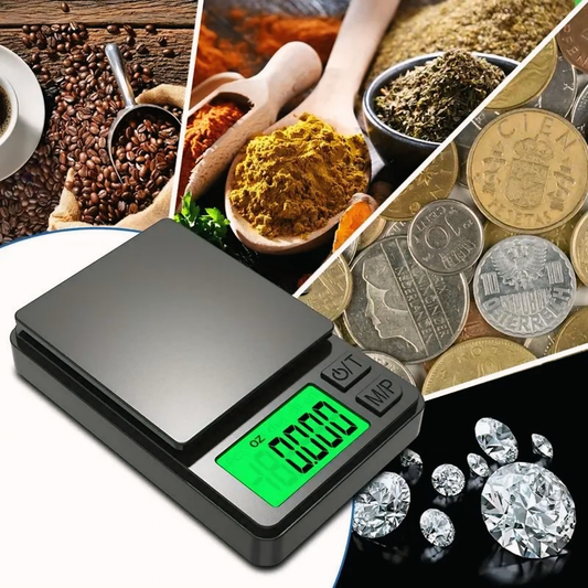Precision Pocket Digital Scale – 1000g x 0.1g Mini Jewelry & Food Gram Scale with Backlit LCD