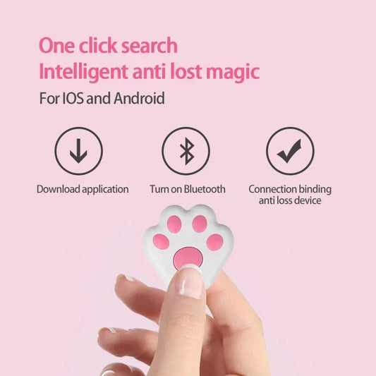 Bluetooth 5.0 Smart Anti-Loss Tracker – Pet, Child & Key GPS Locator with Two-Way Alarm
