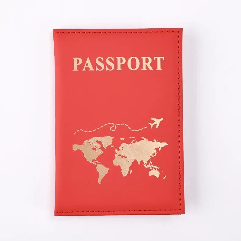 RFID Vintage Business Passport Holder – Multi-Function PU Leather Wallet for Travel