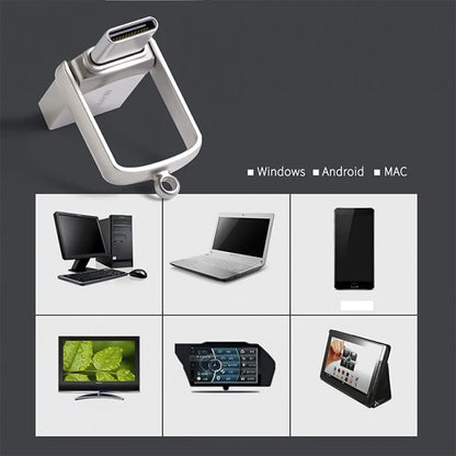 ذاكرة فلاش USB من Bliksem 2 في 1 بسعات 32 جيجابايت، 64 جيجابايت، و128 جيجابايت، متوافقة مع أجهزة الكمبيوتر الشخصية من نوع TYPE-C، ذاكرة فلاش USB عالية السرعة بسعة 128 جيجابايت، منفذ USB 2.0 من نوع TYPE-C، سعة 32 جيجابايت، وسعة 64 جيجابايت. 