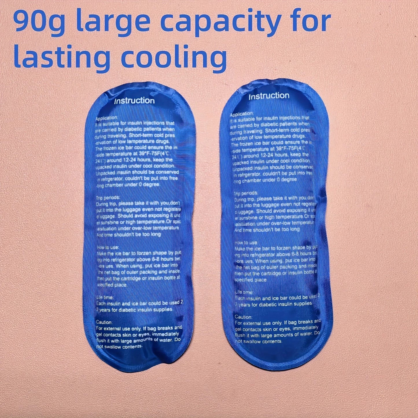 كيس ثلج جل الأنسولين (1/6 قطع) - كيس تبريد قابل لإعادة الاستخدام - شريط ثلج مبرد - عبوة ثلج عازلة للبرودة - لتسكين الألم وتخزين الأدوية 
