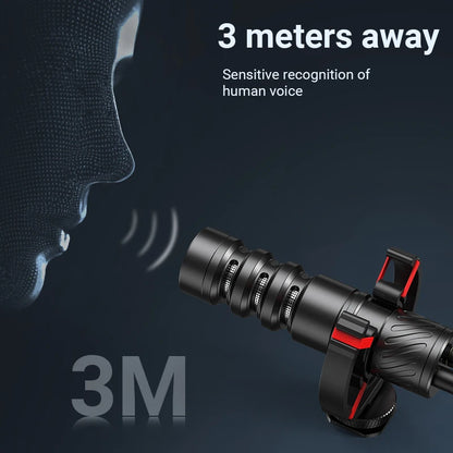 ميكروفون مامين الاحترافي ذو النمط القلبي - ميكروفون فيديو وبودكاست متوافق مع كاميرات كانون ونيكون والهواتف الذكية والمقابلات