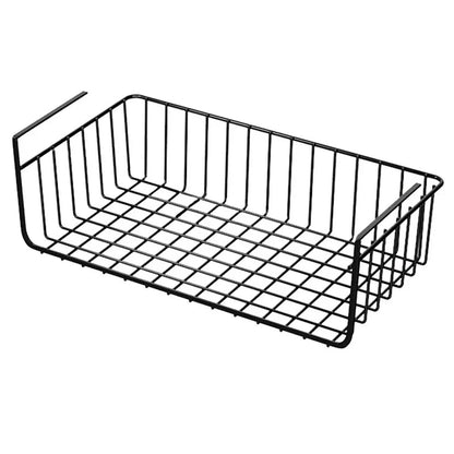 Large Capacity Hanging Net Basket – Iron Wall-Mounted Storage Rack for Kitchen & Wardrobe
