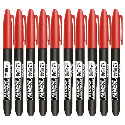 6 PCS Permanent Marker Pen Manga Drawing Markers Black Blue Red Waterproof Ink Sketch Pens Stationery Art School Supplies