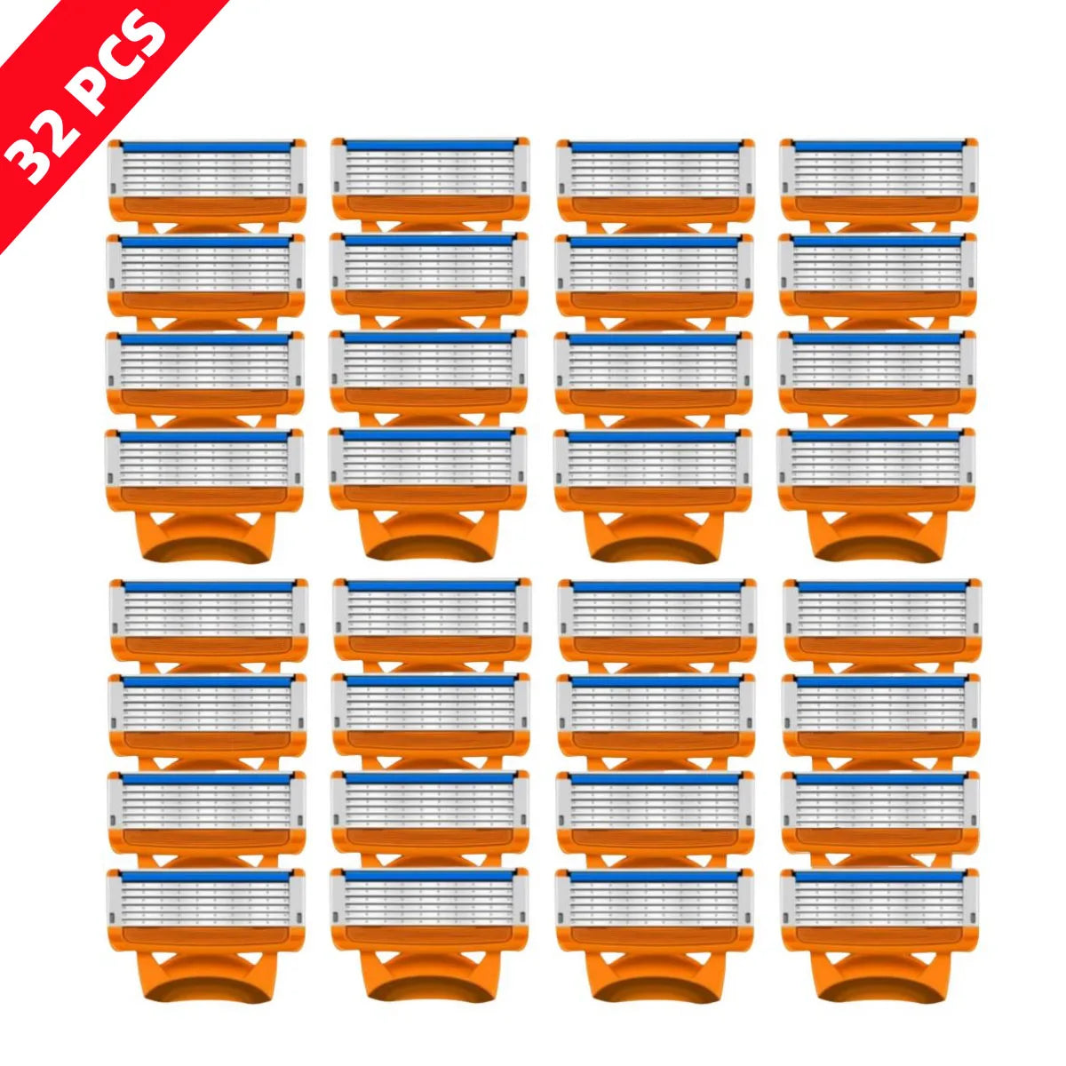 ماكينة حلاقة يدوية للرجال - ماكينة حلاقة لحية قابلة لإعادة التعبئة بشفرات قابلة للاستبدال للعناية بالوجه واللحية