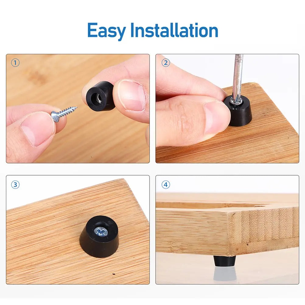 8/80 قطعة من وسادات مطاطية لحماية الأرضيات، مانعة للانزلاق، لحماية ألواح التقطيع والأثاث، وأغطية أرجل الطاولات والكراسي، وحصائر الأثاث. 