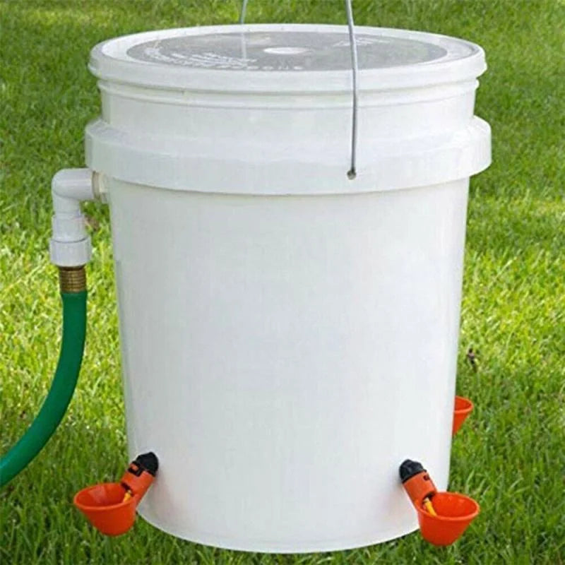 20PCS Automatic Chicken Drinking Cups – Leakproof Poultry Waterer Kit