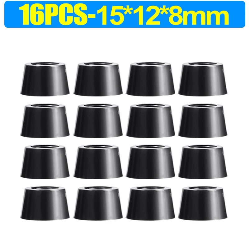 8/80 قطعة من وسادات مطاطية لحماية الأرضيات، مانعة للانزلاق، لحماية ألواح التقطيع والأثاث، وأغطية أرجل الطاولات والكراسي، وحصائر الأثاث. 