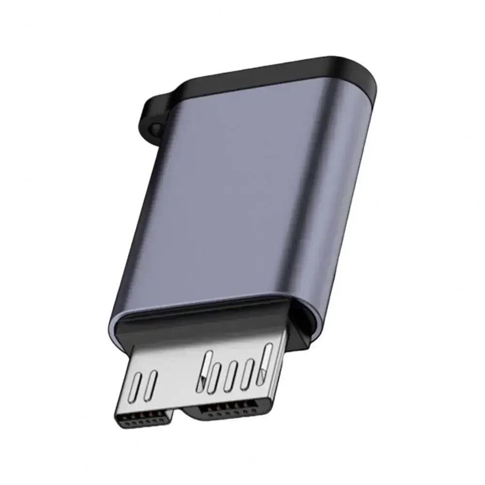 محول Micro B USB 3.0 ذكر إلى النوع C أنثى، موصل للقرص على محرك أقراص ثابتة خارجي، كابل 