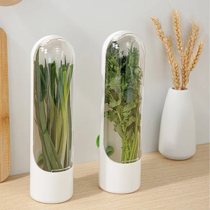 1 Pc Vegetable Preserving Bottle – Herbal Storage Container for Fresh Kitchen Supplies